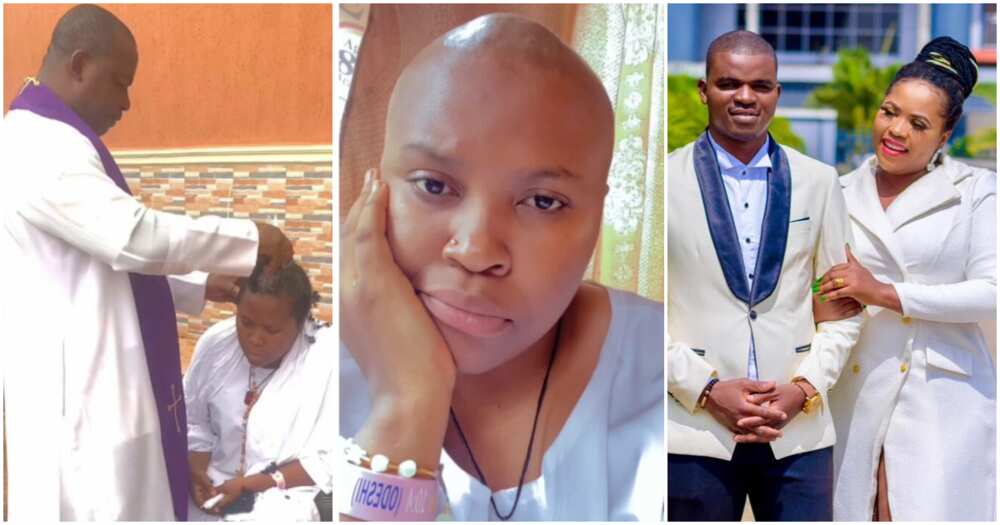 “Mourning Is Over”: Priest Shaves Chioma Chijioke’s Hair As She Returns ...