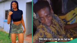 "You wan toast me?" Nigerian lady laughs at keke driver toasting her in video, generates buzz online