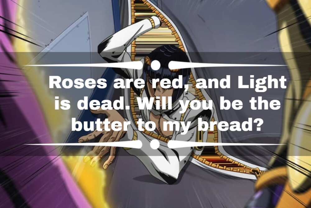 Jojo anime pick-uplines