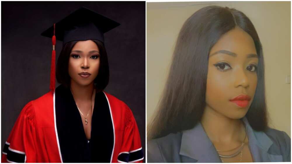 Nigerian lady who used to lie she is on vacation in South Africa comes back with PhD degree