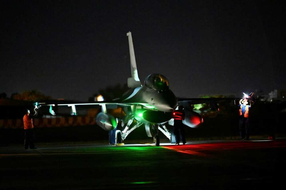 Taiwan has staged its own drills simulating a defence against invasion and has displayed its most advanced fighter jet Taiwan has staged its own drills simulating a defence against invasion and has displayed its most advanced fighter jet