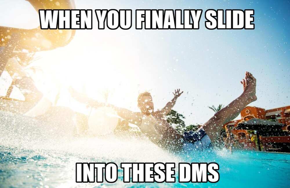 Sliding into dms meme