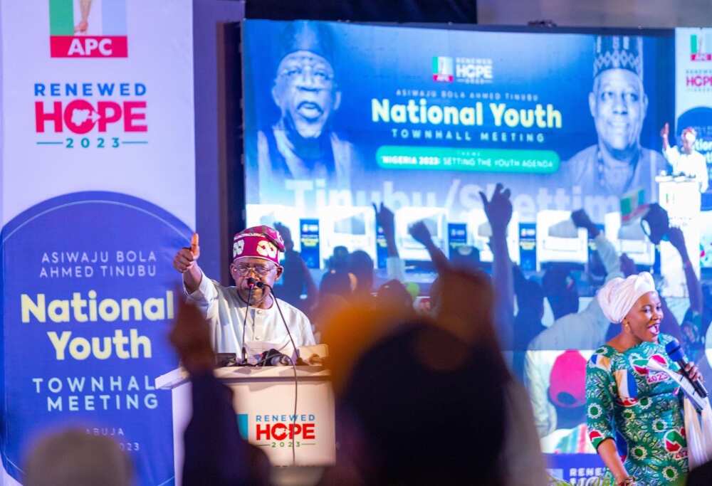 Bola Tinubu, town hall meeting with the youth in Abuja