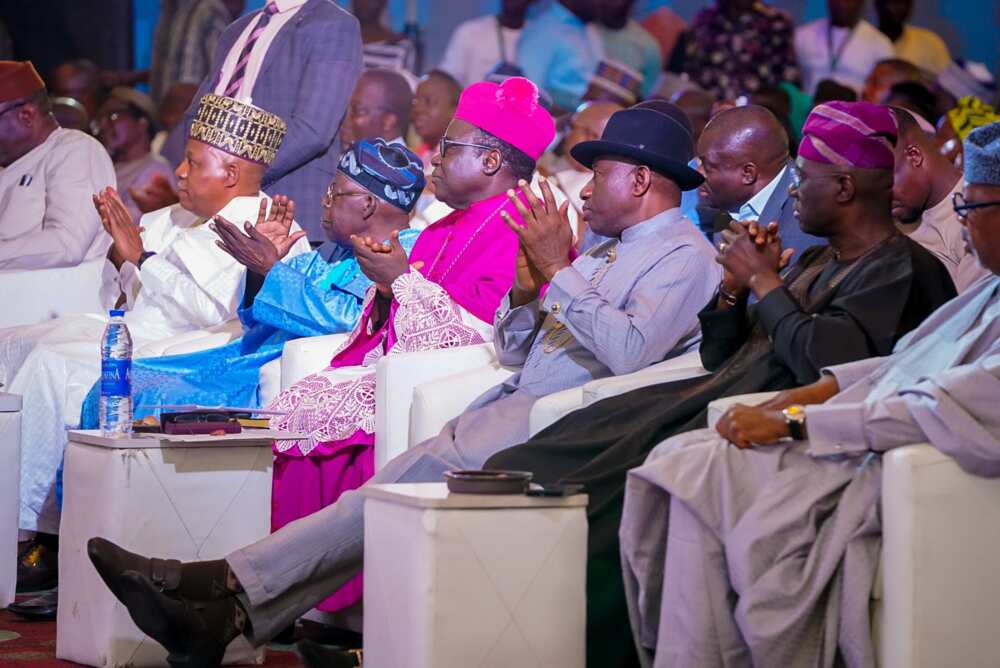 Former President, Dr. Goodluck Jonathan, Asiwaju Bola Tinubu, the 70th birthday celebration of Bishop Matthew Hassan Kukah, Kizz Daniel