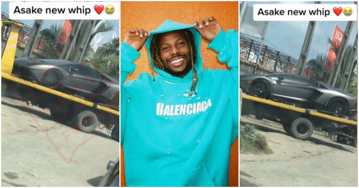 See why Asake is now called the Lambo king as he acquires a deadly new ride