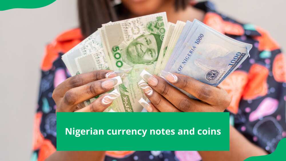 Nigerian currency notes and coins