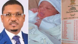 Hon Shina Peller gives 31 names to his newborn daughter, Nigerians react