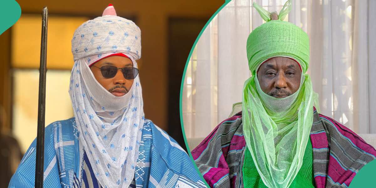 Emirate tussle: Drama as Nigerians lampoons Sanusi's son after father's removal as Kano Emir