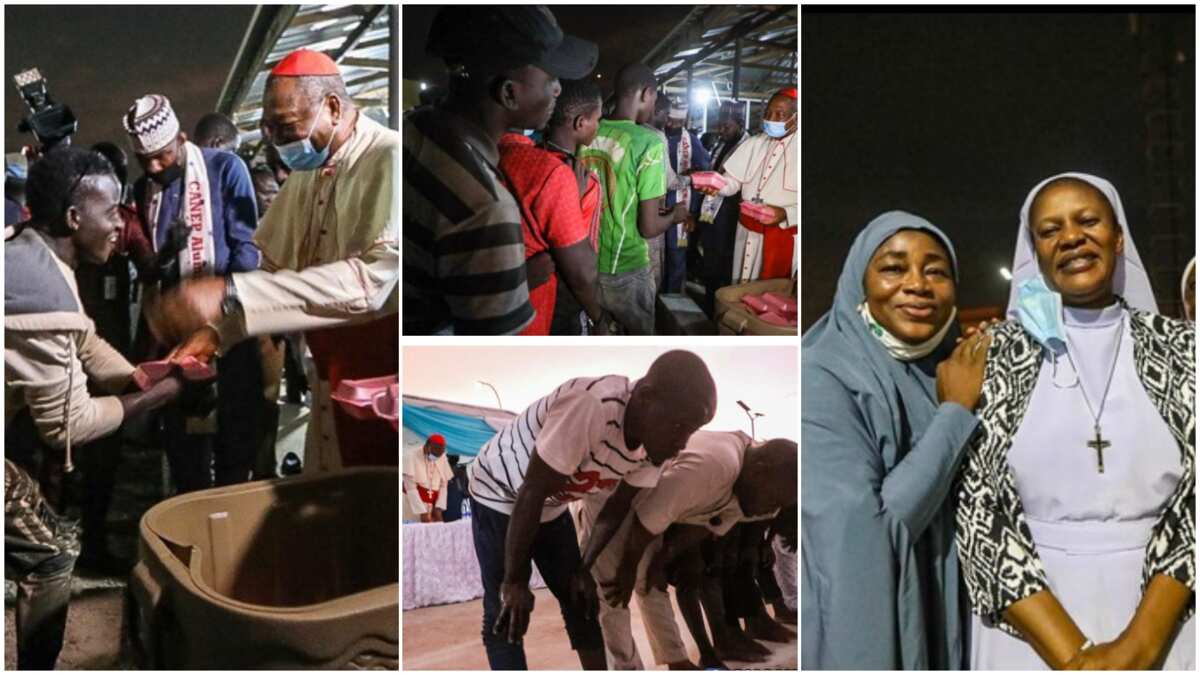 Ramadan: Catholic priest donates food to Muslims to break their fast in Abuja, prays with them