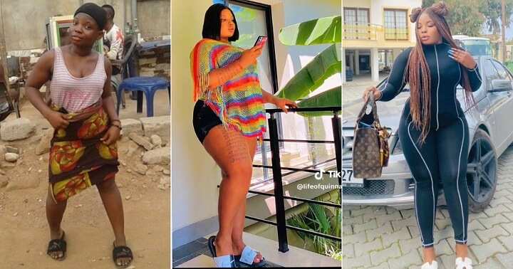 Lady flaunts transformation after five years
