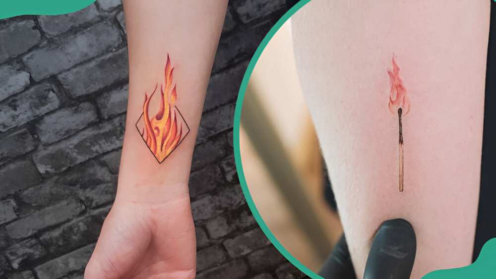 Fire tattoos