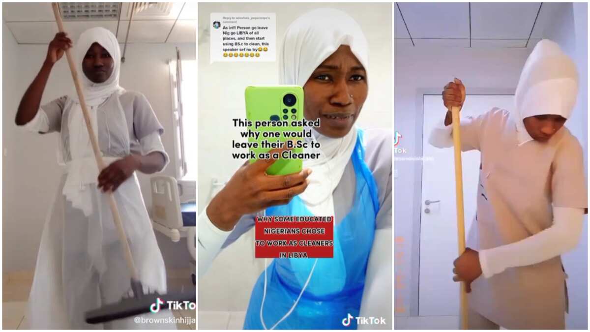 How I am making N100k monthly as a cleaner in Libya: Nigerian graduate speaks (watch video)