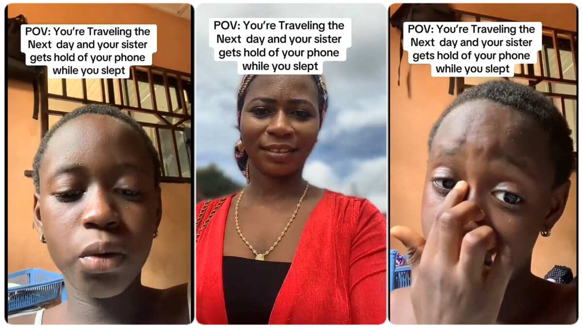 WATCH: Girl picks sister's phone, secretly records message for her before travel