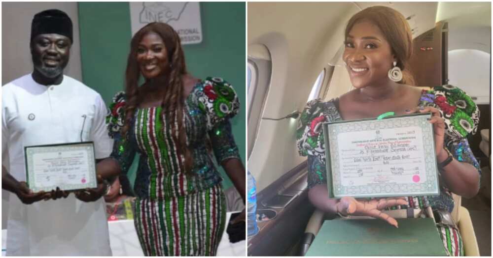 Mercy Johnson's husband, Prince Odi's certificate of return Mercy Johnson's husband, Prince Odi's certificate of return