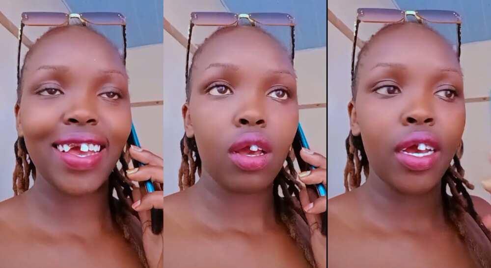 Photos of a beautiful lady with some missing teeth. Photos of a beautiful lady with some missing teeth.