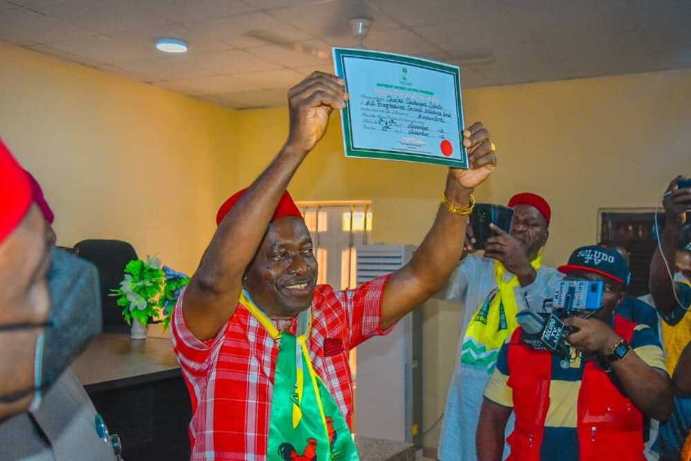 Anambra Decides: INEC presents Certificate of Return to Soludo