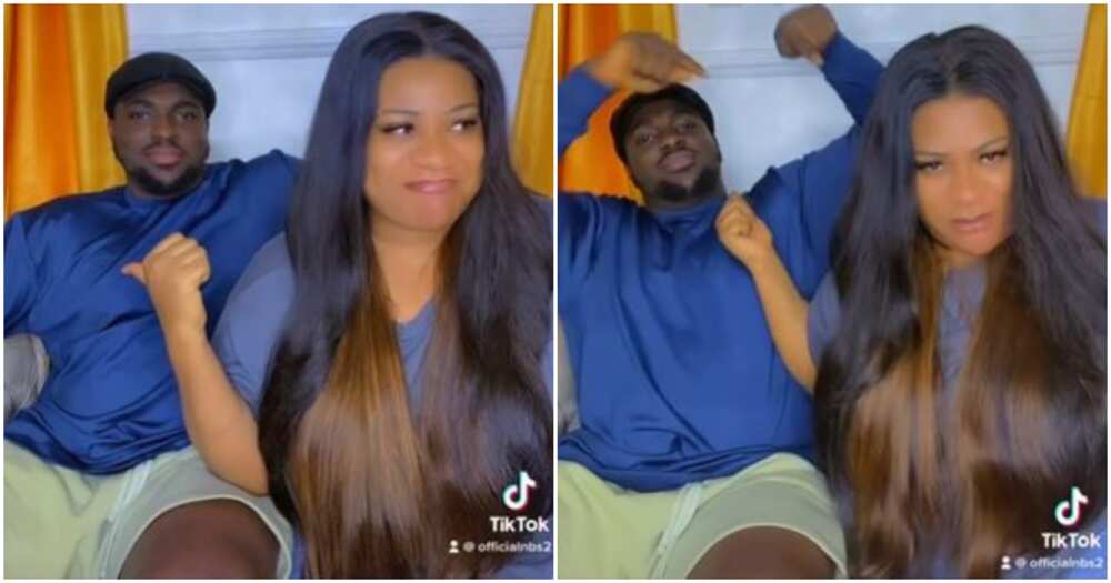 Actress Nkechi Blessing and her man