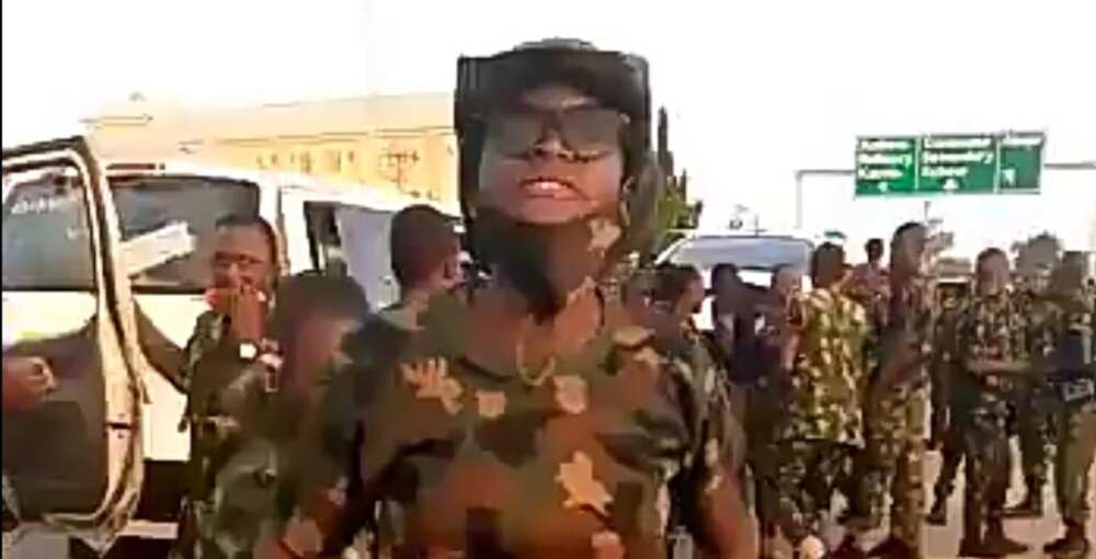 Newly-recruited female soldiers vow to deal ruthlessly with civilians