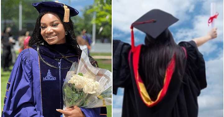 Lady bags doctorate degree, never give up