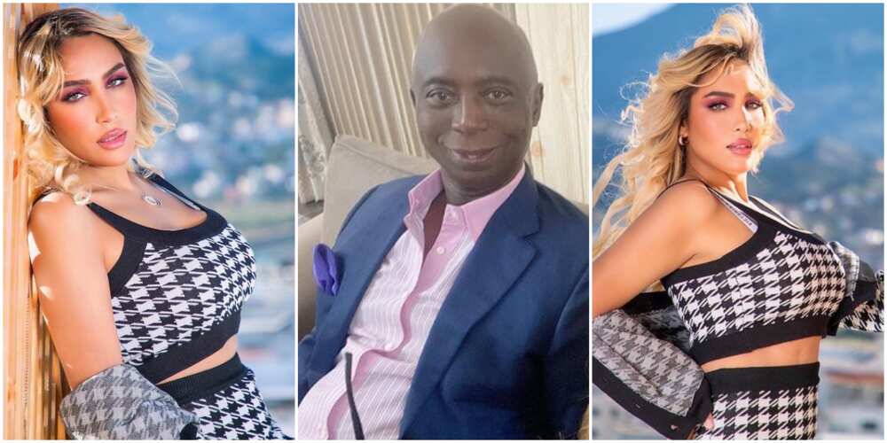Ned Nwoko and ex-wife Laila