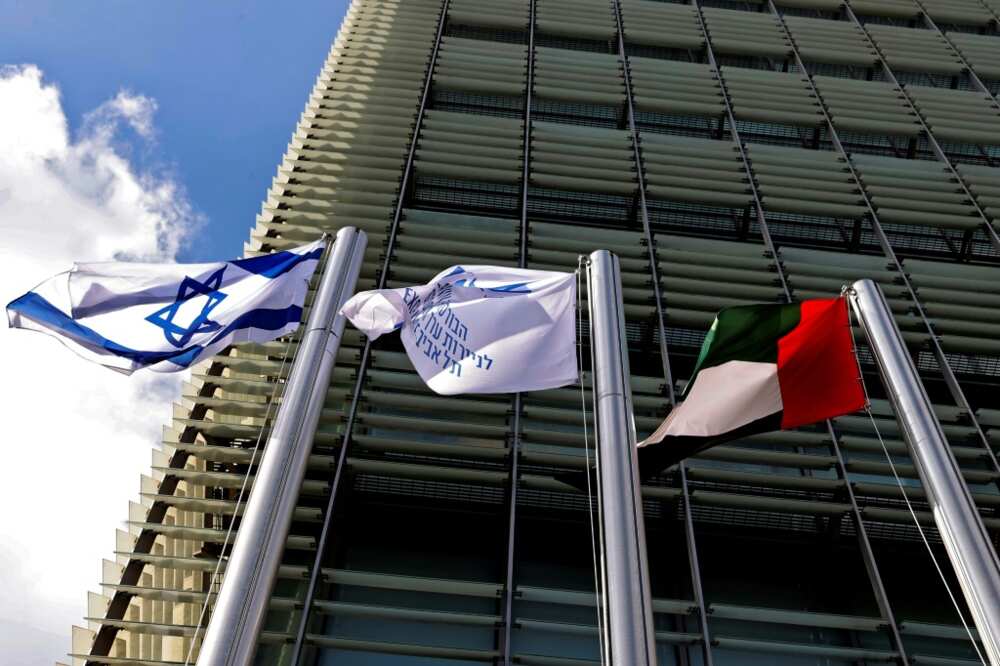 The building in Tel Aviv which houses the embassy of the United Arab Emirates, the first Gulf state to recognise Israel The building in Tel Aviv which houses the embassy of the United Arab Emirates, the first Gulf state to recognise Israel