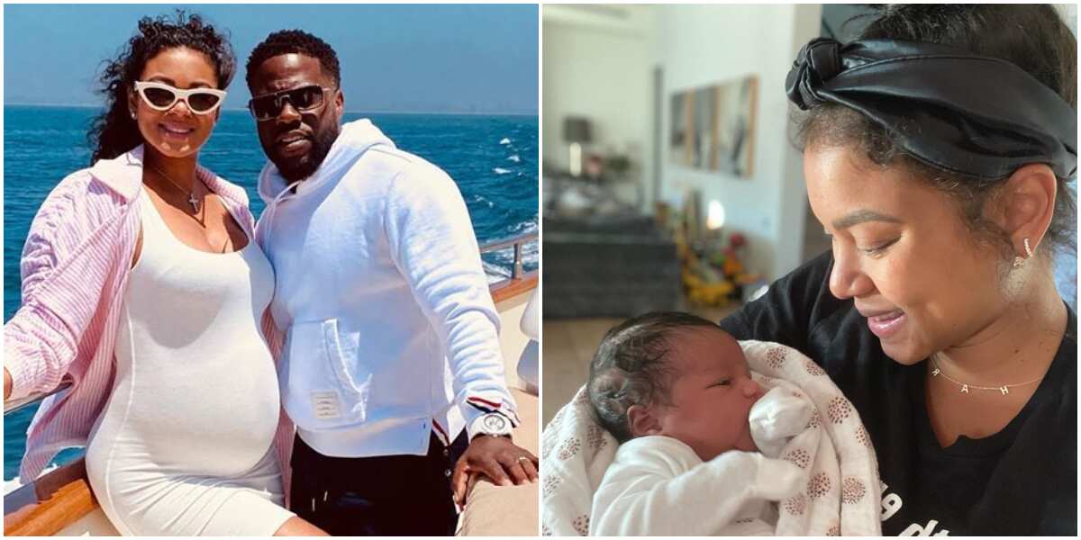 Kevin Hart's wife Eniko unveils adorable daughter's face days after ...