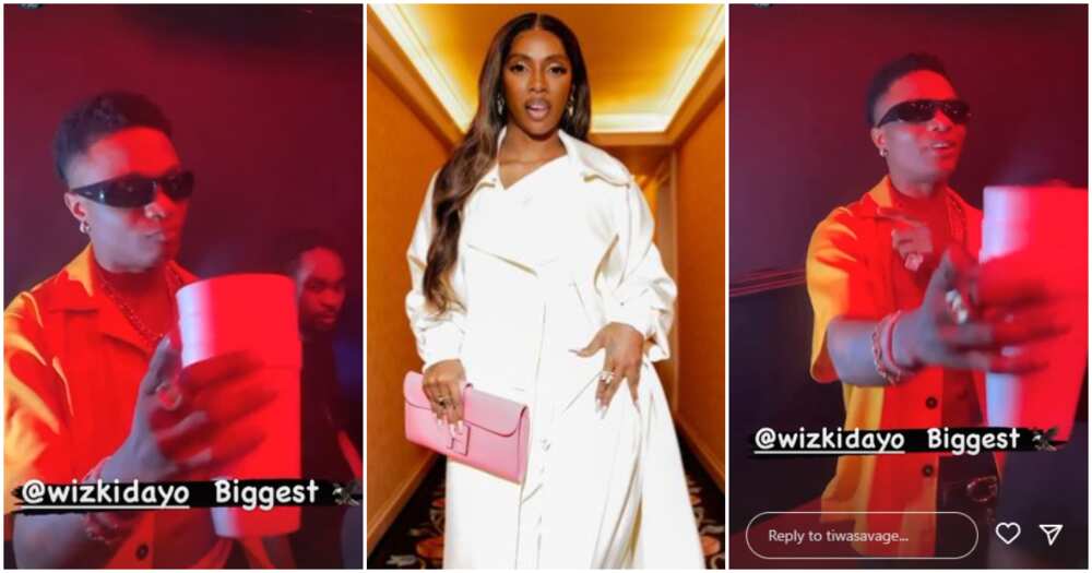 Nigerian singers Wizkid and Tiwa Savage