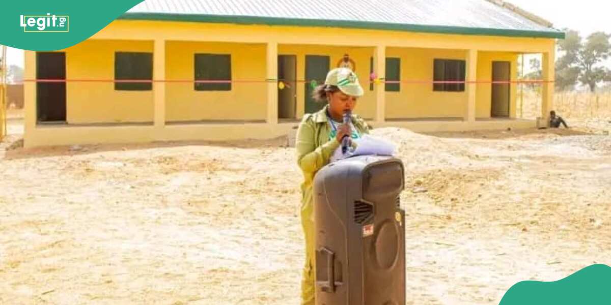 NYSC member builds classrooms for school where children learn under trees in top northern state