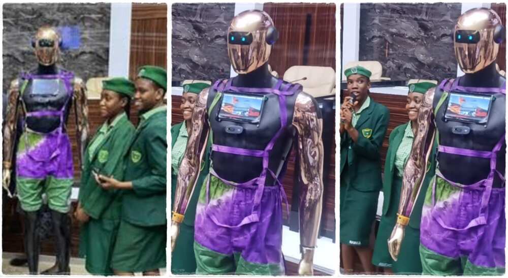 Photos of Nigerian secondary school girls who built a robot in FGGS, Sagamu.