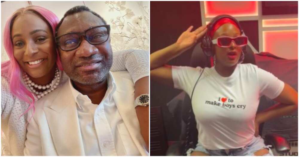 DJ Cuppy and her dad
