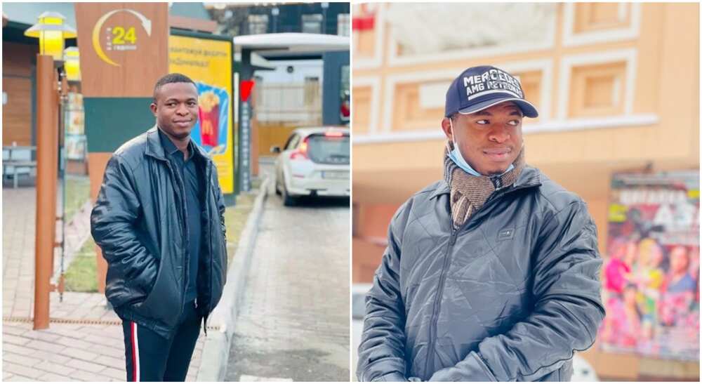 Denis Otumudia is a Nigerian student who fled Ukraine to Hungary in the wake of Russian invasion