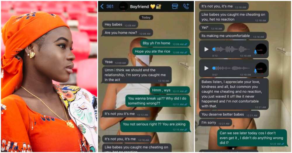 Girlfriend, man scared, cheating, chats surface