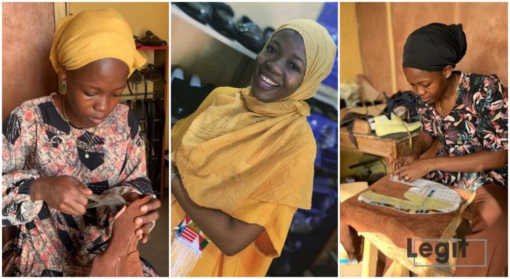 Yetunde Odewumi, Nigerian female shoemaker who was rejected when she wanted to learn. Yetunde Odewumi, Nigerian female shoemaker who was rejected when she wanted to learn.