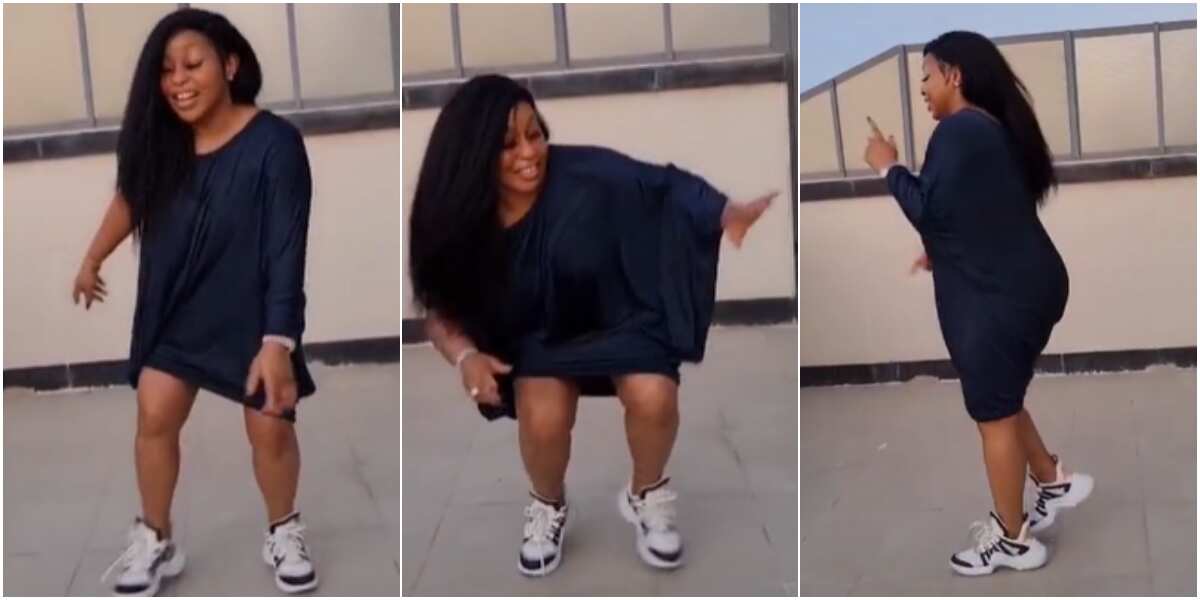 Rita Dominic gets TikTok fans gushing as she shows off legwork in popular challenge