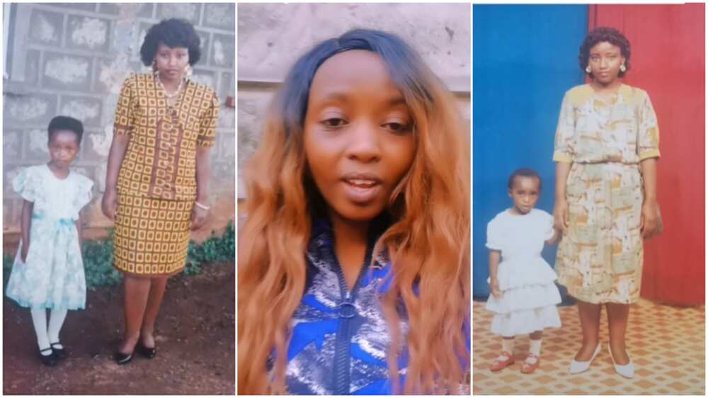 Mother-daughter relationship/throwback family photos. Mother-daughter relationship/throwback family photos.