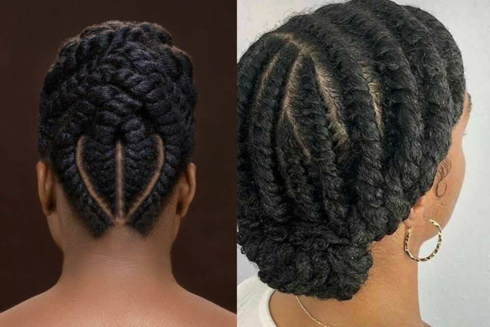 natural hairstyles for medium hair