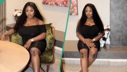 Lady orders classy dress for birthday, gets funny design, amuses netizens: "This one na parachute"