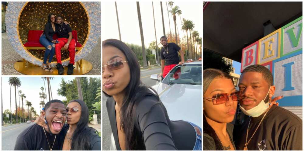 Beautiful lady flies out her boyfriend out of the country with her money, photos stir huge reactions