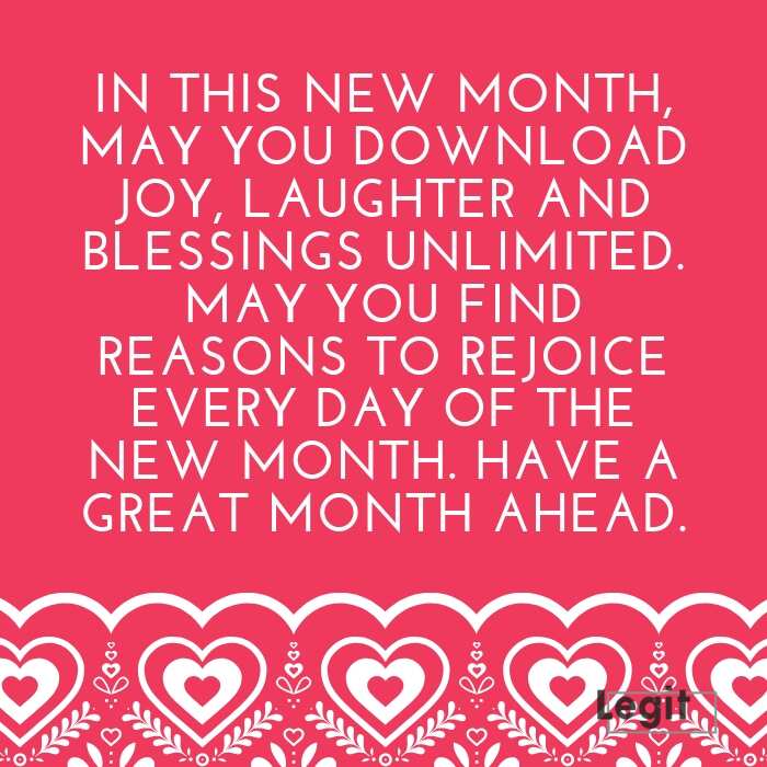 50 Happy New Month Messages Wishes Prayers And Quotes Legit Ng