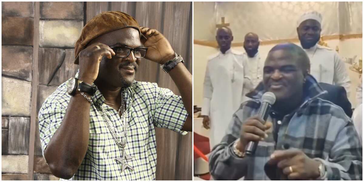 The end is near: Reactions as fuji musician Obesere performs inside church, congregants rain pounds on him