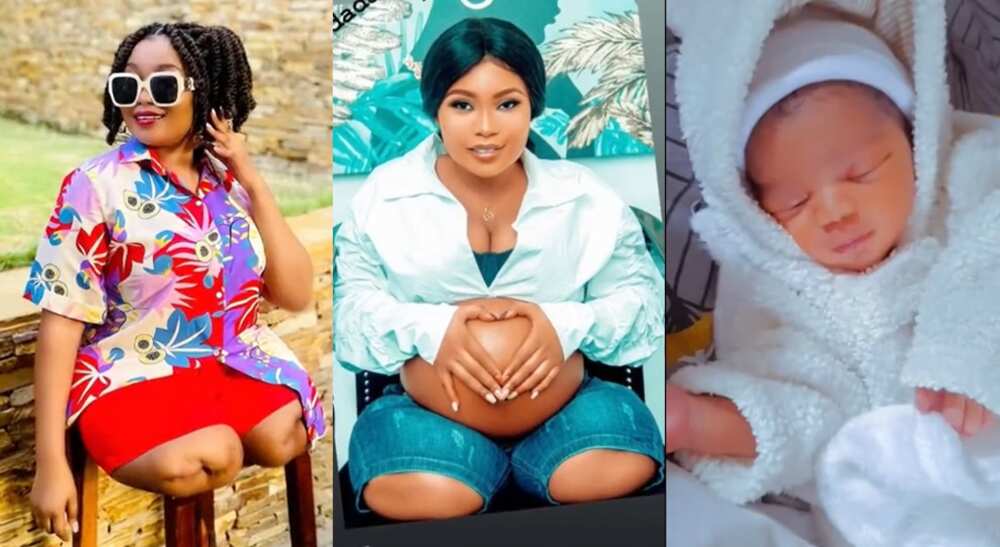 Photos of a pregnant mother and her baby. Photos of a pregnant mother and her baby.