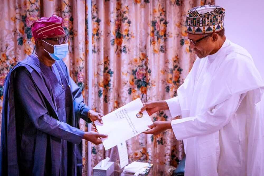 EndSARS : Gwamnan Lagas ya gana da Buhari a Aso Rock EndSARS : Gwamnan Lagas ya gana da Buhari a Aso Rock