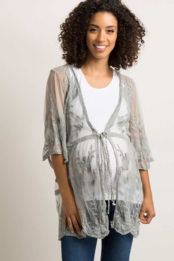 Lace cardigan for pregnant ladies