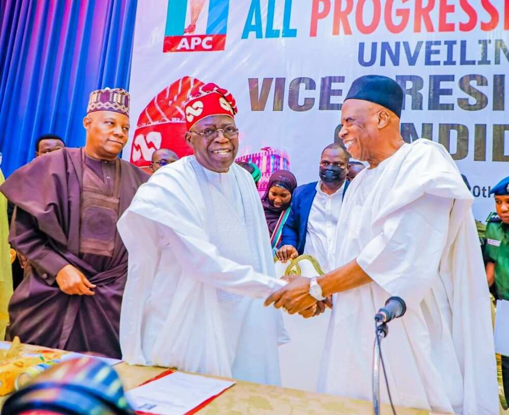 Bola Tinubu, Abdullahi Adamu, APC, 2023 elections, Senator Oluremi Tinubu, Kashim Shettima