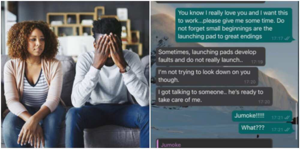 Nigerian lady trends on social media as she breaks up with her boyfriend