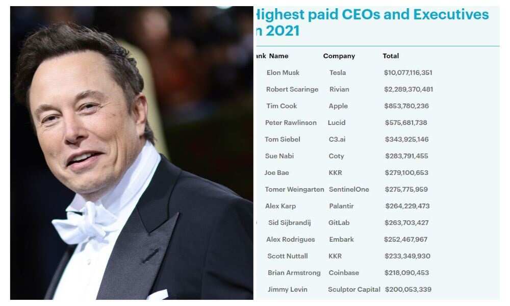 Elon Musk Leads The List of World’s Highest Paid CEOs in the World