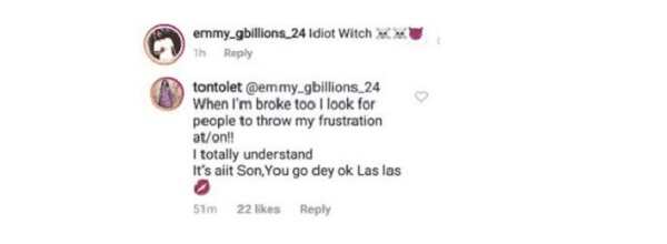 Tonto Dikeh ridicules troll who called her a witch