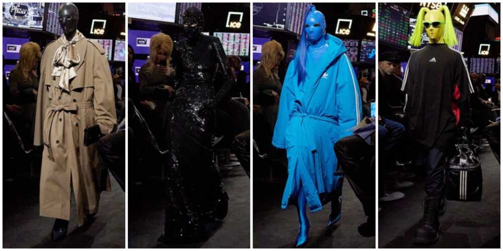 Photos from the runway at Balenciaga's show.