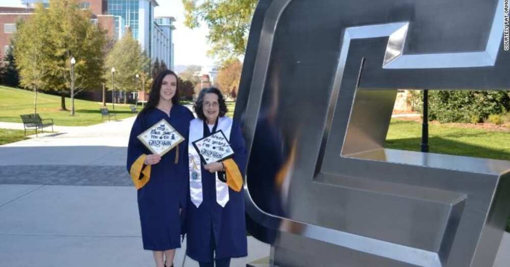 74-year-old grandma graduates with Degree in Anthropology alongside granddaughter