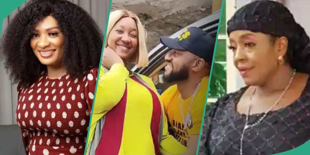 Actor Yul Edochie, his wives and Rita Edochie Actor Yul Edochie, his wives and Rita Edochie